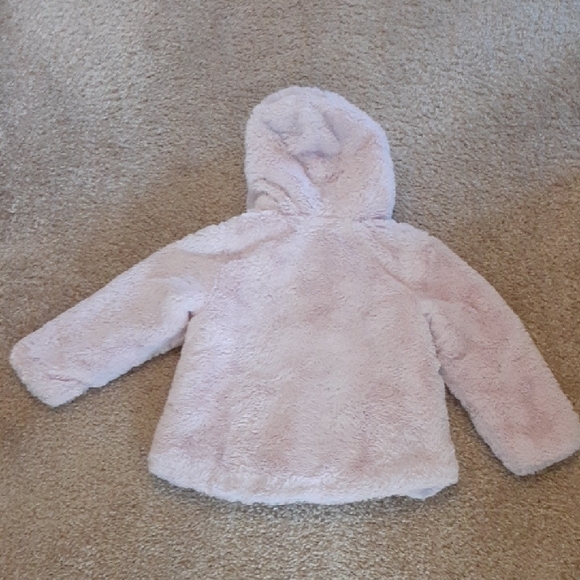 Cozy Pink Hooded Faux Fur Jacket - Picture 6 of 7